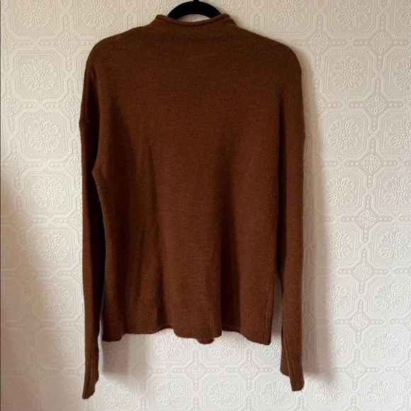 Mystree Women's Rollneck Sweater in Rich Brown Size Large - Picture 5 of 5
